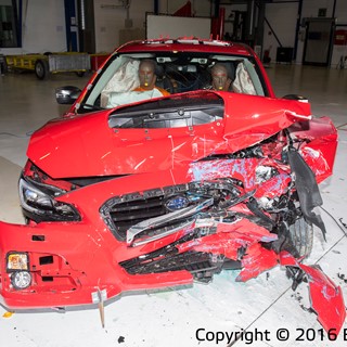 Subaru Levorg - Frontal Offset Impact test 2016 - after crash