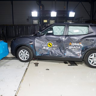 SsangYong Tivoli - Side crash test 2016 - after crash