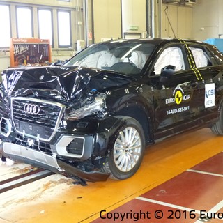 Audi Q2 - Frontal Full Width test 2016 - after crash