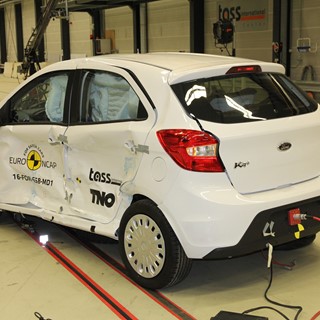 Ford Ka+ - Side crash test 2017 - after crash