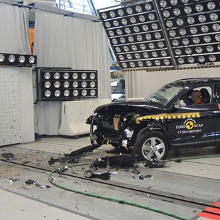 Skoda Kodiaq - Frontal Offset Impact test 2017 - after crash
