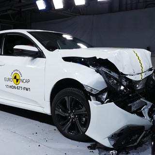 Honda Civic- Frontal Full Width test 2017 - after crash