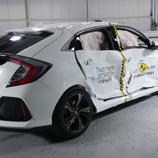 Honda Civic  - Side crash test 2017-after crash