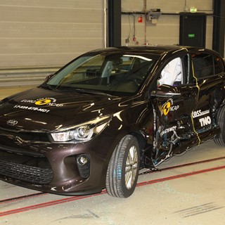 Kia Rio  - Side crash test 2017-after crash