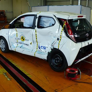 Toyota Aygo - Side crash test 2017 - after crash