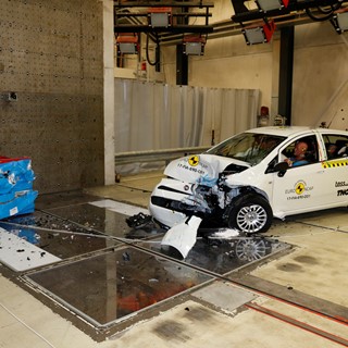 Fiat Punto - Frontal Offset Impact test 2017 - after crash