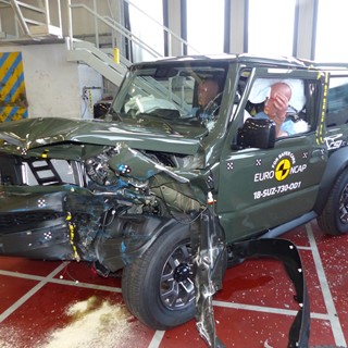 Suzuki Jimny - Frontal Offset Impact test 2018 - after crash