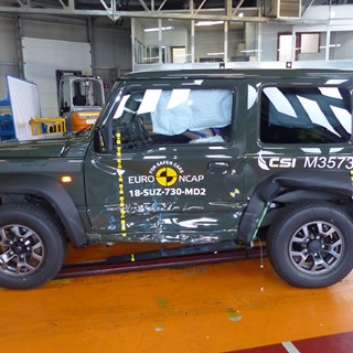 Suzuki Jimny - Side crash test 2018 - after crash