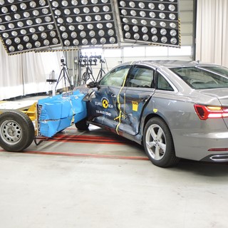 Audi A6 - Side crash test 2018 - after crash