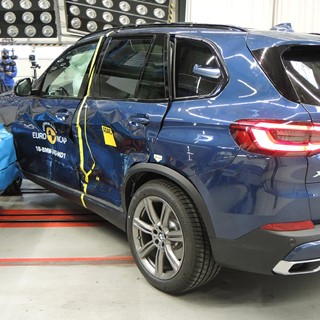 BMW X5 - Side crash test 2018 - after crash