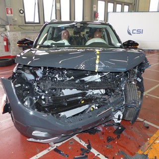 Volkswagen T-Cross - Frontal Offset Impact test 2019 - after crash