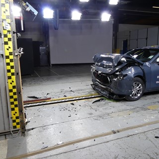 Mazda 3 - Frontal Full Width test 2019 - after crash