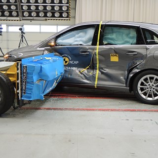 Mercedes-Benz B-Class - Side crash test 2019 - after crash