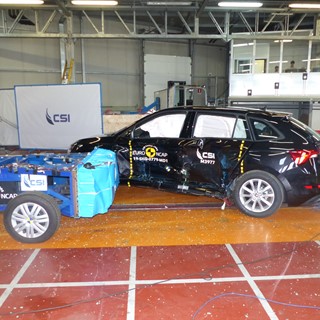 Skoda Scala - Side crash test 2019 - after crash