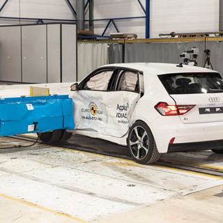 Audi A1 - Side crash test 2019 - after crash