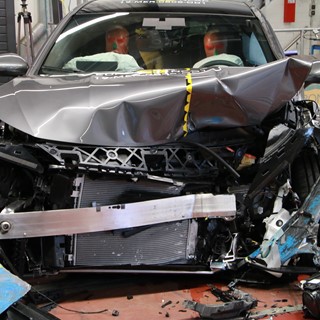 Mercedes-Benz CLA - Frontal Offset Impact test 2019 - after crash