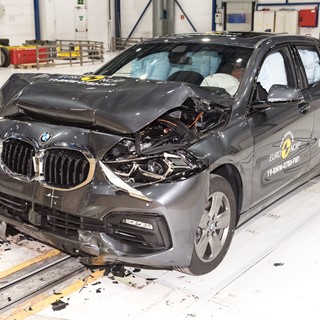 BMW 1 Series - Frontal Full Width test 2019 - after crash