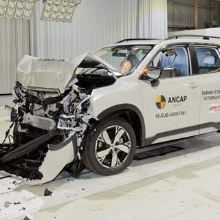 Subaru Forester - Frontal Full Width test 2019 - after crash