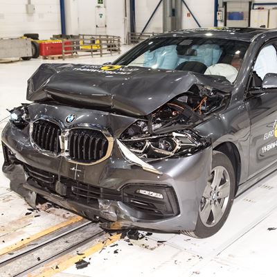 BMW 1 Series - Frontal Full Width test 2019 - after crash
