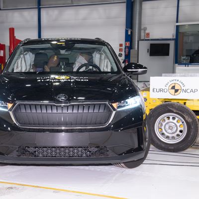 Škoda ENYAQ iV - Far-Side impact test 2021 - after crash