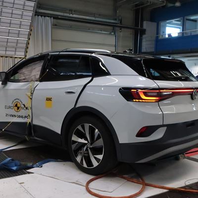 VW ID.4 - Side Pole test 2021 - after crash