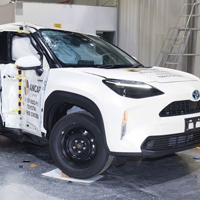 Toyota Yaris Cross - Side Pole test 2021 - after crash