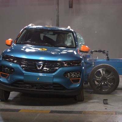 Dacia Spring - Side Mobile Barrier test 2021