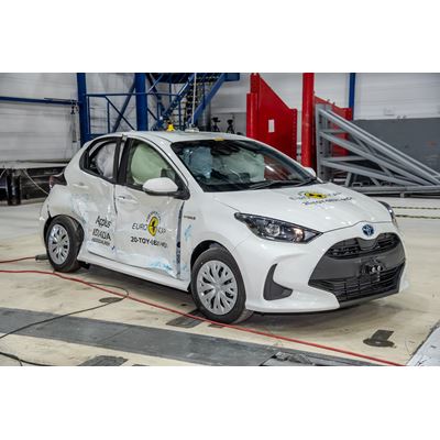 Toyota Yaris - Side Mobile Barrier test 2020 - after crash