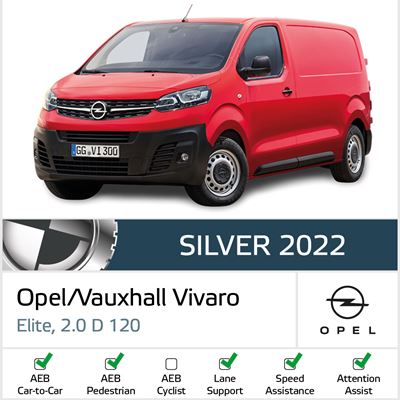 Opel/Vauxhall Vivaro Euro NCAP Commercial Van Safety Results 2022