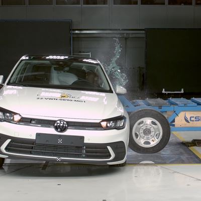 VW Polo - Side Mobile Barrier test 2022