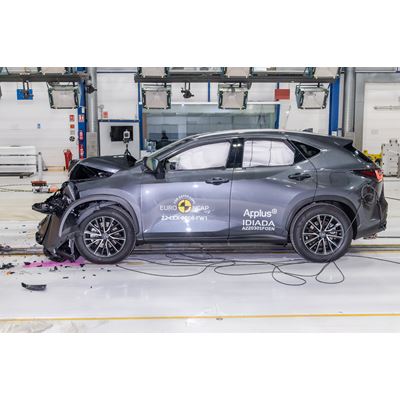 Lexus NX - Full Width Rigid Barrier test 2022 - after crash