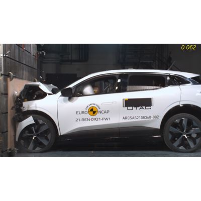 Renault Megane E-Tech - Full Width Rigid Barrier test 2022