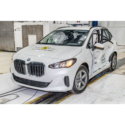 BMW 2 Series Active Tourer - Side Mobile Barrier test 2022 - after crash