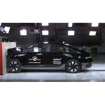 Hyundai IONIQ 6 - Full Width Rigid Barrier test 2022