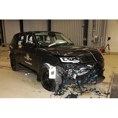 Range Rover - Mobile Progressive Deformable Barrier test 2022 - after crash