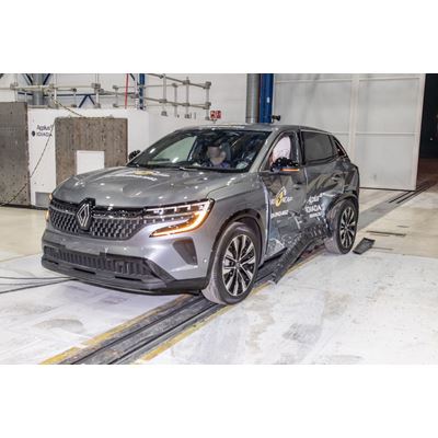 Renault Austral - Side Mobile Barrier test 2022 - after crash