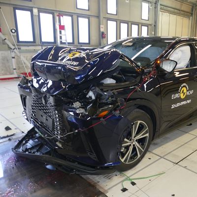 Lexus RX - Full Width Rigid Barrier test 2022 - after crash