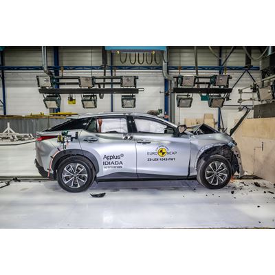 Lexus RZ - Full Width Rigid Barrier test 2023 - after crash