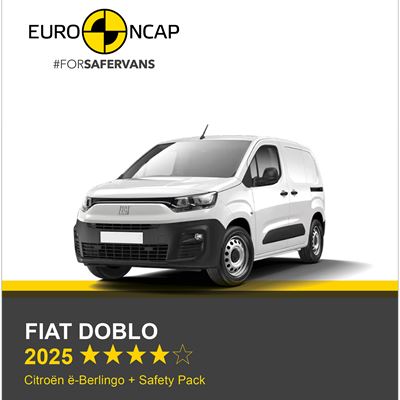 FIAT Doblo Euro NCAP Commercial Van Safety Results 2025