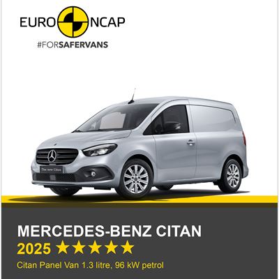 Mercedes Benz Citan Euro NCAP Commercial Van Safety Results 2025