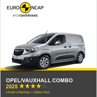 Opel Vauxhall Combo Euro NCAP Commercial Van Safety Results 2025