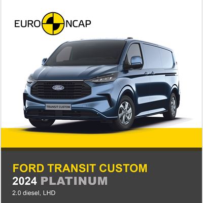 Ford Transit Custom Euro NCAP Commercial Van Safety Results 2024