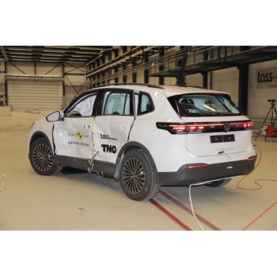 VW Tiguan - Side Mobile Barrier test 2024 - after crash