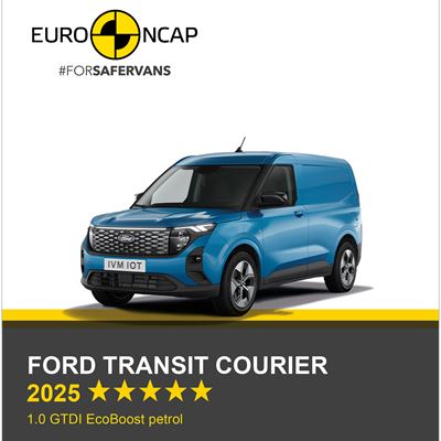 Ford Transit Courier Euro NCAP Commercial Van Safety Results 2025