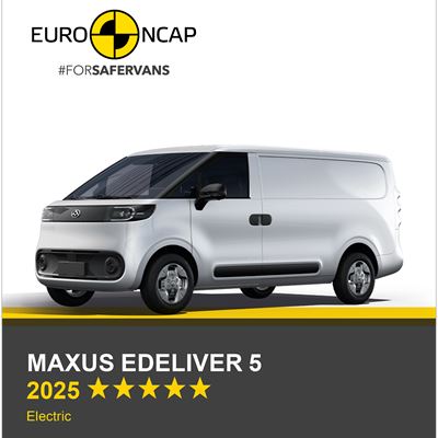 Maxus eDELIVER 5 Euro NCAP Commercial Van Safety Results 2025