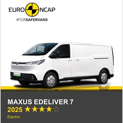 Maxus eDELIVER 7 Euro NCAP Commercial Van Safety Results 2025