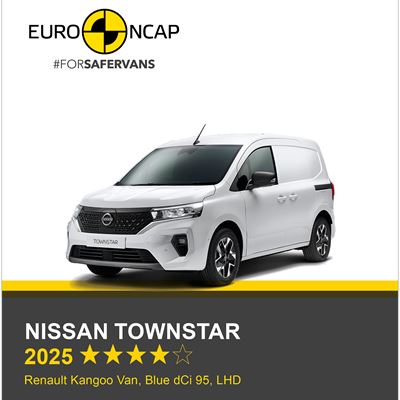 Nissan Townstar Euro NCAP Commercial Van Safety Results 2025