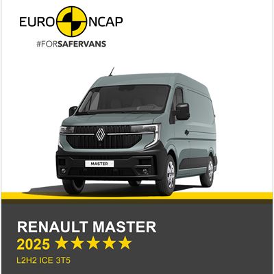 Renault Master Euro NCAP Commercial Van Safety Results 2025