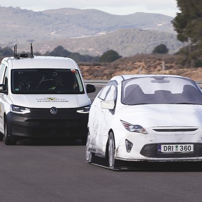 VW Caddy Cargo Commercial Van Safety Tests 2025