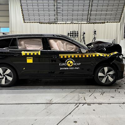 VW Passat - Full Width Rigid Barrier test 2024 - after crash